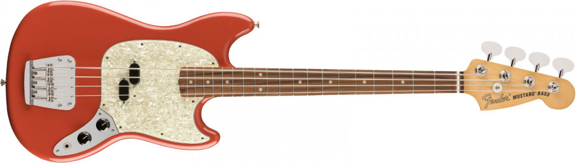 Levně Fender Vintera 60s Mustang Bass Fiesta Red Pau Ferro
