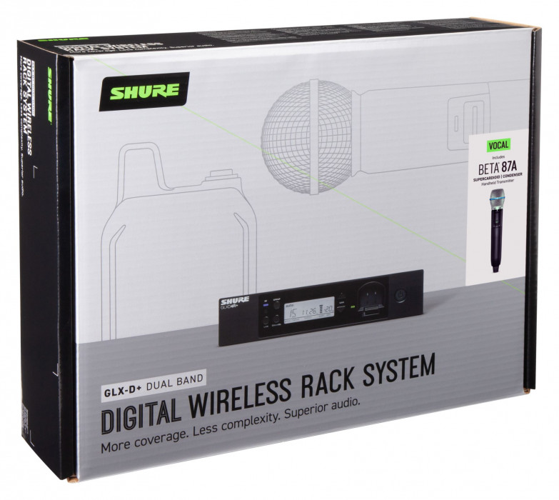 Hlavní obrázek S ručním mikrofonem SHURE GLXD24R+/B87A