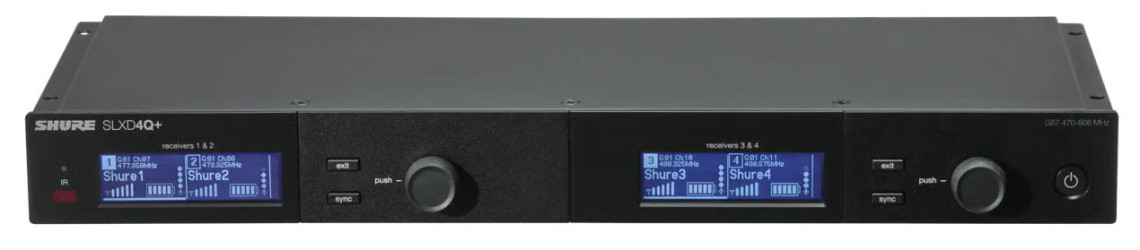Hlavní obrázek Samostatné přijímače k bezdrátovým systémům SHURE SLXD4Q+E-G65