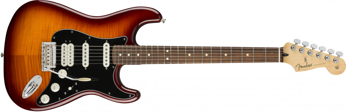 Hlavní obrázek ST - modely FENDER Player Stratocaster HSS Plus Top Tobacco Sunburst Pau Ferro