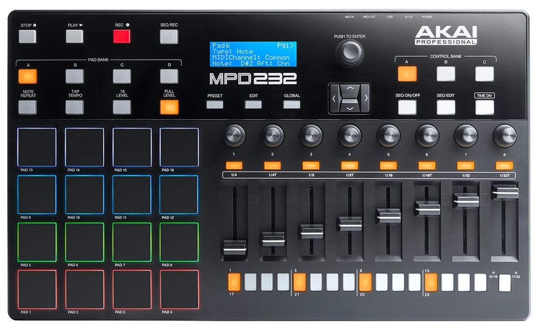 Hlavní obrázek MIDI kontrolery AKAI MPD232 B-STOCK