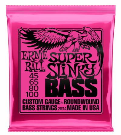 Hlavní obrázek Tvrdost .045 ERNIE BALL P02834 Super Slinky Bass 45-100