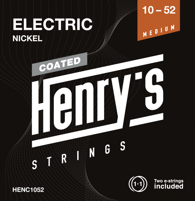 Hlavní obrázek Tvrdost .010 HENRY`S STRINGS HENC1052 Coated Electric Nickel - 010“ - 052”