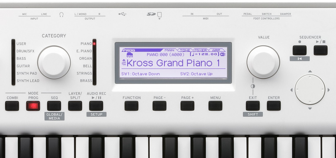 Hlavní obrázek Syntezátory, varhany, virtuální nástroje KORG KROSS 2-61-WH