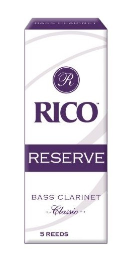 E-shop Rico RER05305 Reserve Classic - Bass Clarinet Reeds 3.0+ - 5 Box