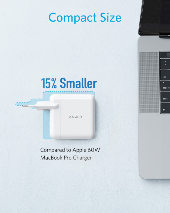 Hlavní obrázek Powerbanky a nabíječky ANKER PowerPort Atom III 45W USB-C + 15W USB-A EU White