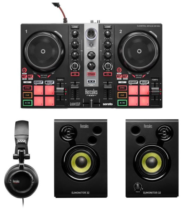 Hlavní obrázek Aktivní monitory HERCULES DJ Learning Kit MK2