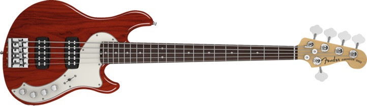 Hlavní obrázek 5strunné FENDER American Deluxe Dimension Bass V HH, Rosewood Fingerboard - Cayenne Burst