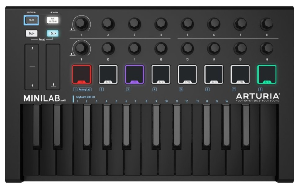 Hlavní obrázek MIDI keyboardy ARTURIA Minilab MkII Deep Black