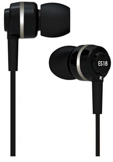 Hlavní obrázek Do uší (s kabelem) SOUNDMAGIC ES18 Black Silver