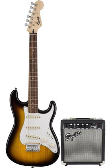 Hlavní obrázek Elektrické sety FENDER SQUIER Stratocaster Pack SSS Brown Sunburst