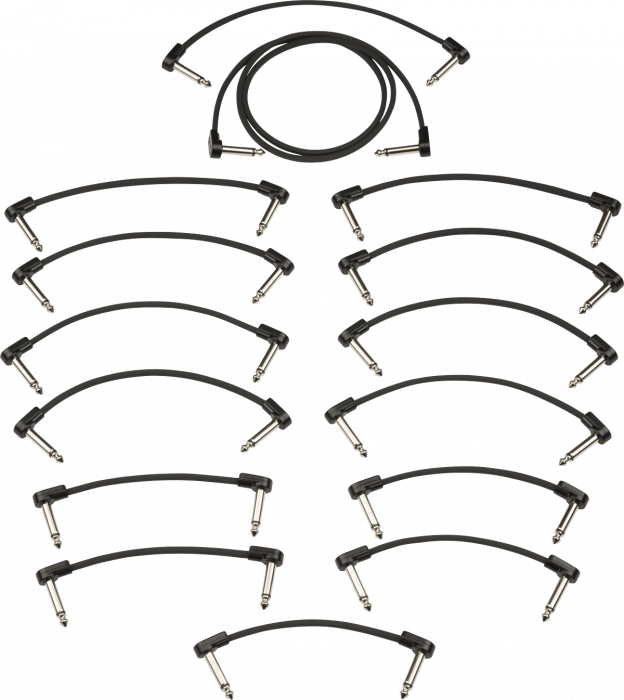 Hlavní obrázek do 1 m FENDER Blockchain Patch Cable Kit, Black, Large