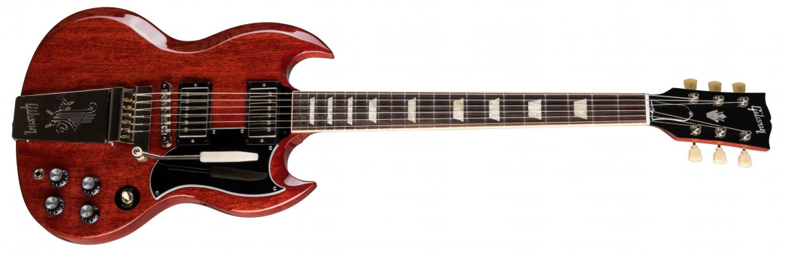 Levně Gibson SG Standard 61 Maestro Vibrola Vintage Cherry