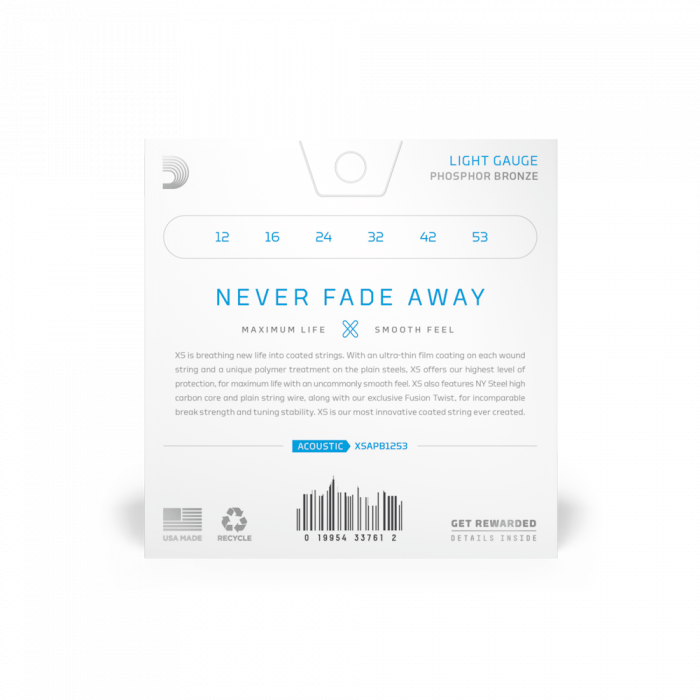 Hlavní obrázek Tvrdost .012 D'ADDARIO XSAPB1253