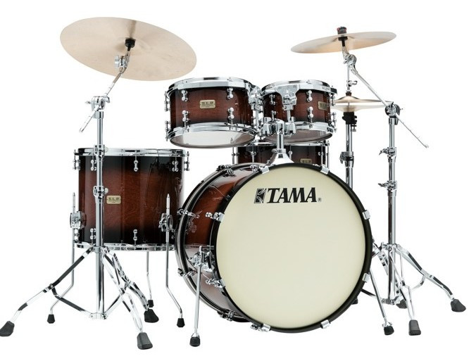 Hlavní obrázek 22“; 10“, 12“; 16“ TAMA LKP42HTS-GKP S.L.P. Dynamic Kapur - Gloss Black Kapur Burst