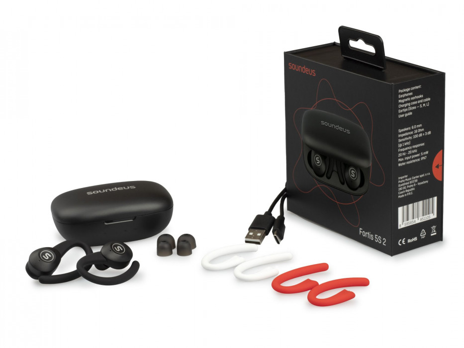 Hlavní obrázek Bezdrátová do uší SOUNDEUS Fortis 5S 2 Black