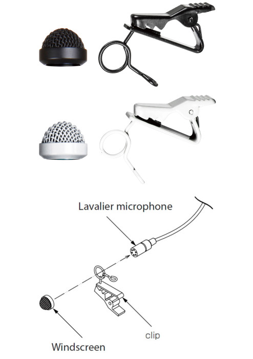 Hlavní obrázek Klopové mikrofony (lavalier) TASCAM TM-10LW