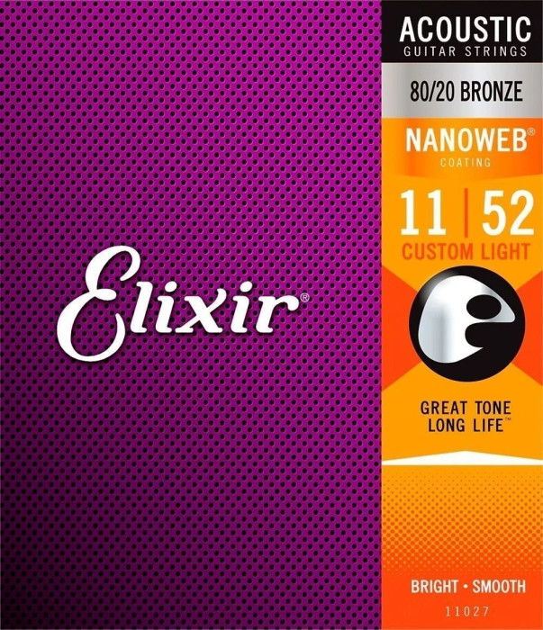 Elixir 16538 Nanoweb Bronze Custom Light (11-52) 3-pack 2+1 zdarma Obrázek