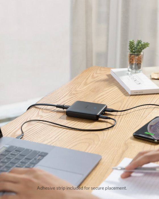 Hlavní obrázek Powerbanky a nabíječky ANKER PowerPort Atom III Slim 45W USB C x1, 20W 3 x USB A EU Black Fabric