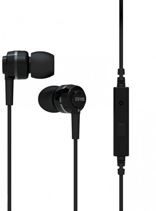 Hlavní obrázek Do uší (s kabelem) SOUNDMAGIC ES18S Black Silver