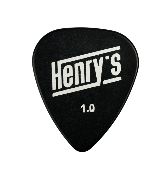 Levně Henry`s Picks HETEX1 TEXTONE STANDARD, 1.00mm, černá, 6ks