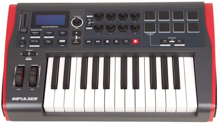 Hlavní obrázek MIDI keyboardy NOVATION Impulse25