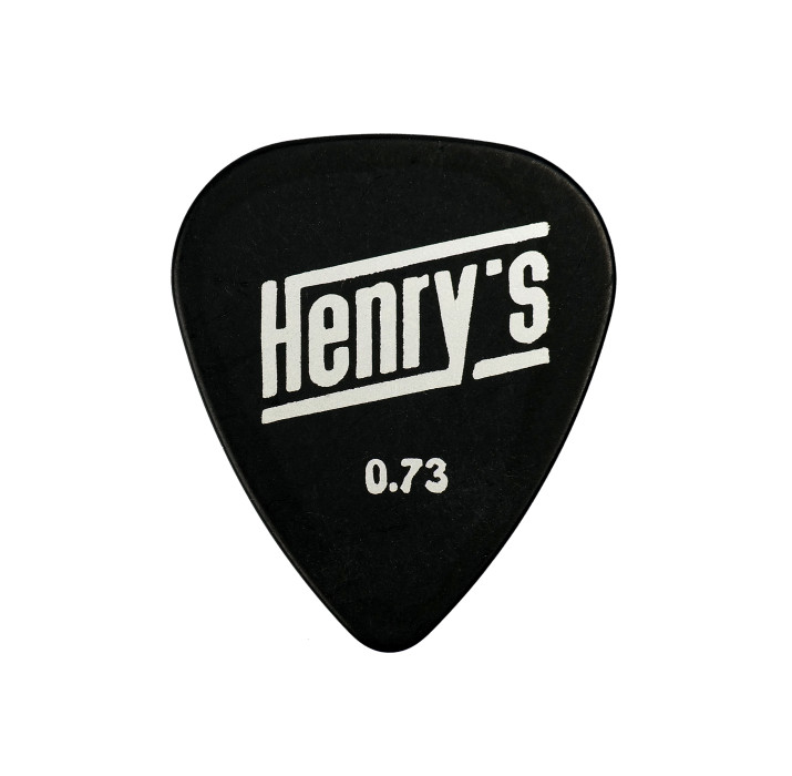 Levně Henry`s Picks HETEX73 TEXTONE STANDARD, 0,73mm, černá, 6ks