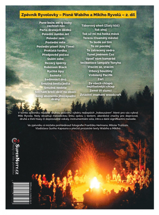 Hlavní obrázek Zpěvníky a učebnice PUBLIKACE Zpěvník Ryvolovky - Písně Wabiho a Mikiho Ryvolů - 2. díl