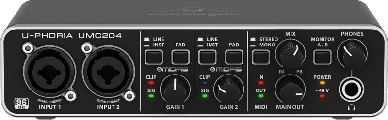 Hlavní obrázek USB zvukové karty BEHRINGER U-PHORIA UMC204