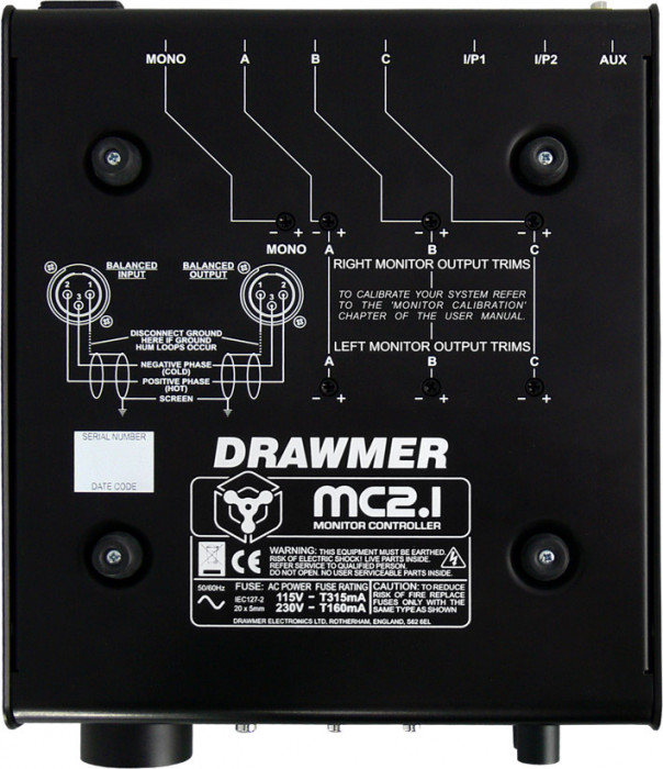Hlavní obrázek Ovladače studiových monitorů DRAWMER MC2.1