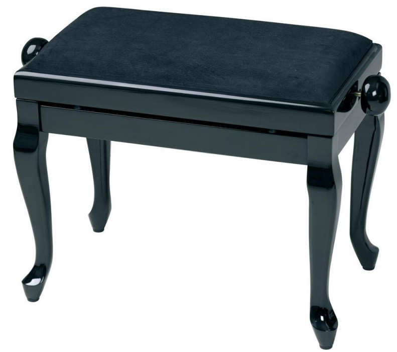 E-shop Gewa Piano Bench Deluxe Classic 130.330 Black Gloss