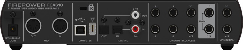 Hlavní obrázek FireWire zvukové karty BEHRINGER FIREPOWER FCA610