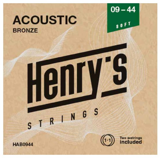 Hlavní obrázek Tvrdost .009 HENRY`S STRINGS HAB0944 Acoustic Bronze - 009“ - 044“