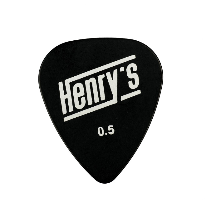 Levně Henry`s Picks HETEX50 TEXTONE STANDARD, 0,50mm, černá, 6ks