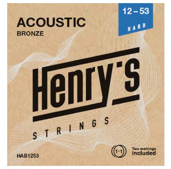 Hlavní obrázek Tvrdost .012 HENRY`S STRINGS HAB1253 Acoustic Bronze - 012“ - 053“