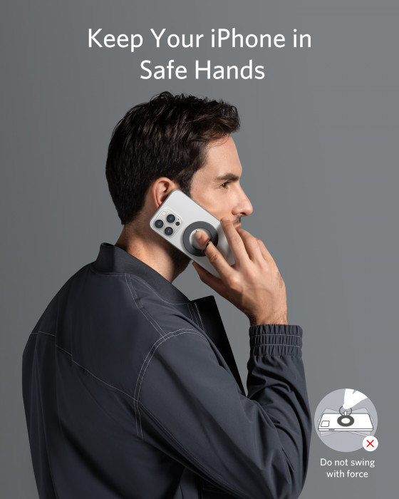 Hlavní obrázek Powerbanky a nabíječky ANKER Mag Go Ring Holder, Black