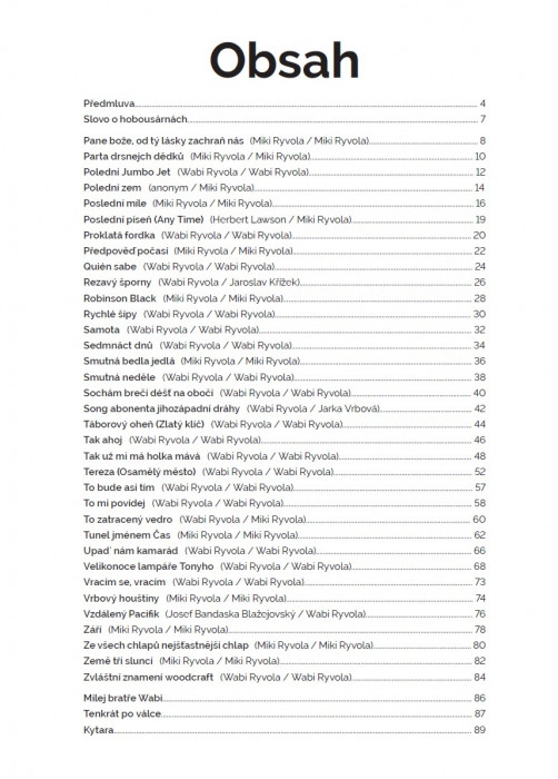 Hlavní obrázek Zpěvníky a učebnice PUBLIKACE Zpěvník Ryvolovky - Písně Wabiho a Mikiho Ryvolů - 2. díl