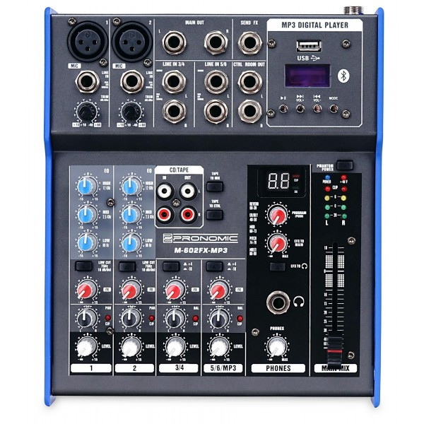 Hlavní obrázek Mixážní pulty s efektem PRONOMIC M-602FX-MP3
