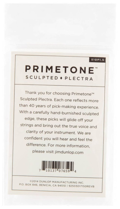 Hlavní obrázek Tvrdost do 2.0 DUNLOP Primetone Standard Grip Pick 1.5mm, 12ks