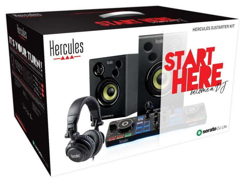 Hlavní obrázek Aktivní monitory HERCULES DJ Starter Kit se Serato DJ Lite