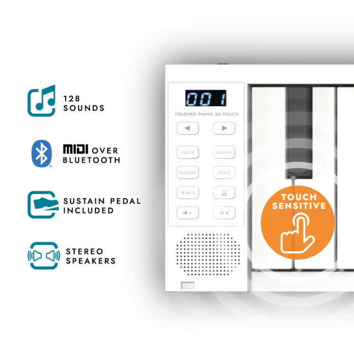 Hlavní obrázek Stage piana CARRY-ON Folding Piano 88 Touch - White