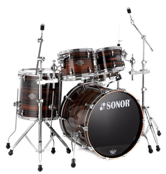 Hlavní obrázek 20“; 10“, 12“; 14“ SONOR Ascent Studio Set NM - Ebony Stripe