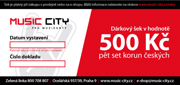 Hlavní obrázek  Dárkový šek 500 Kč