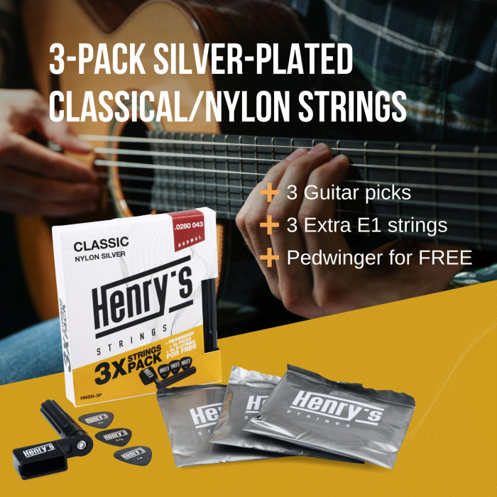 Hlavní obrázek Normal tension HENRY’S HNSN-3P Nylon Silver 0280 043, 3pack set