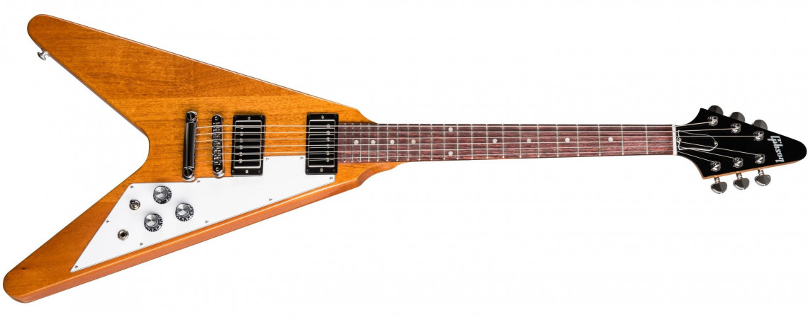 Hlavní obrázek Hard&heavy GIBSON Flying V Antique Natural