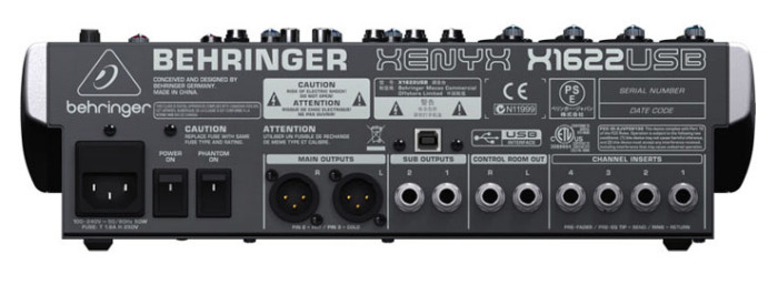 Hlavní obrázek Mixážní pulty s efektem BEHRINGER XENYX X1622USB