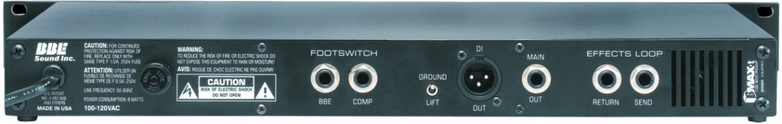 Hlavní obrázek Multiefekty, procesory BBE BMAX T