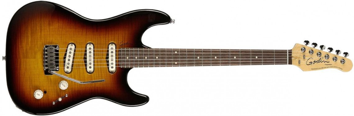 Hlavní obrázek ST - modely GODIN Progression - MN - Vintage sunburst + Gigbag