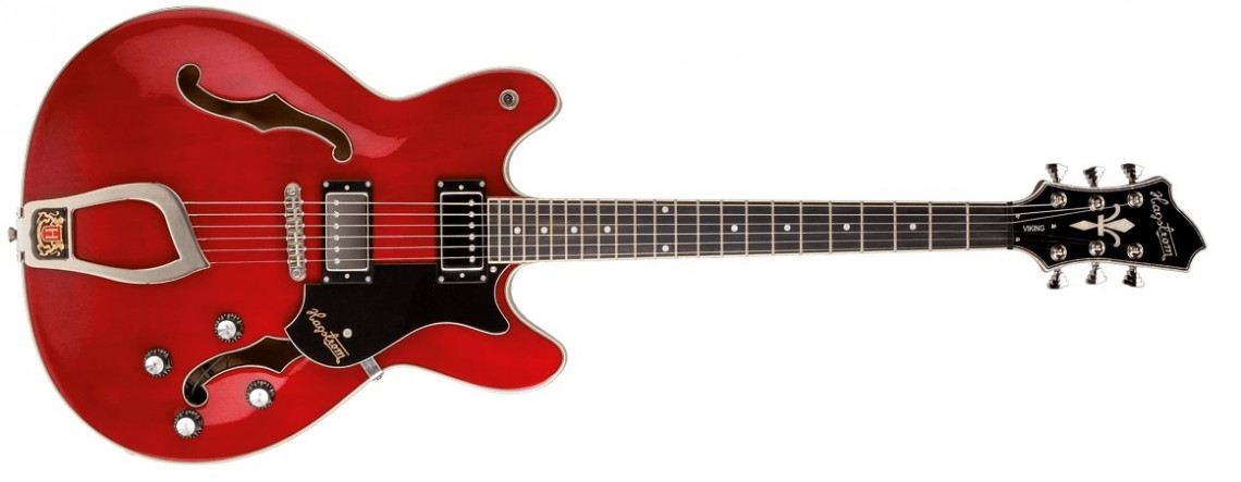 Hlavní obrázek Semiakustické a jazzové HAGSTROM Viking II Wild Cherry Transparent