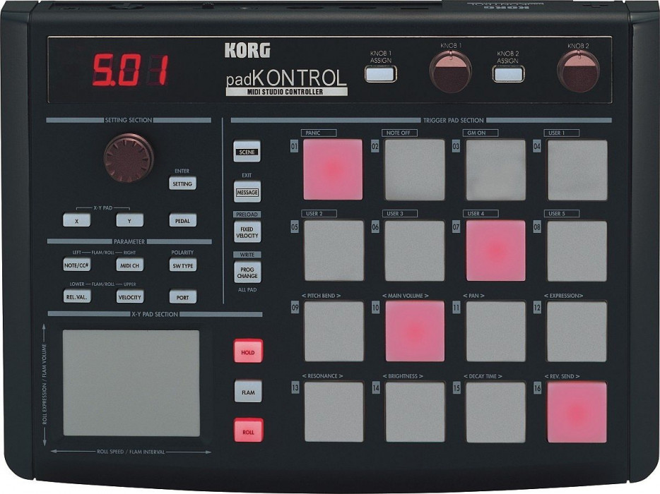 Hlavní obrázek MIDI kontrolery KORG padKONTROL